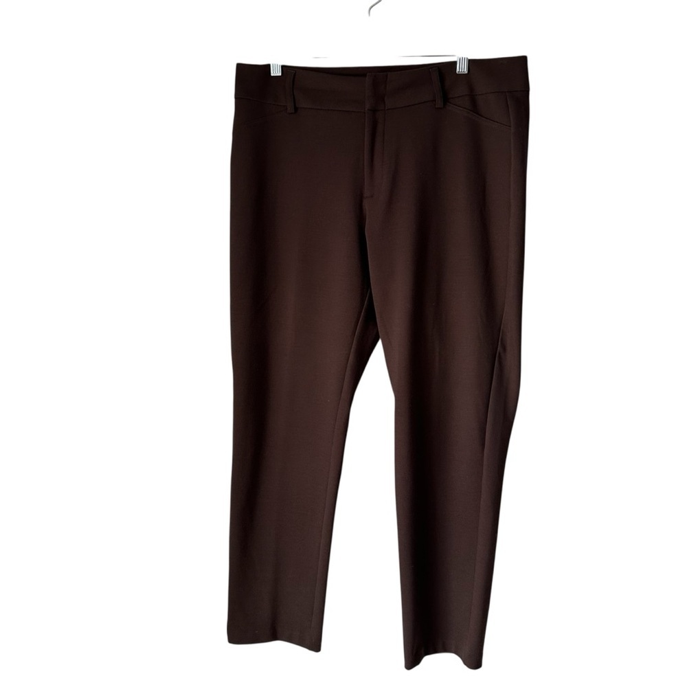 MICHAEL Michael Kors Women's Brown Straight Leg Ankle Pants, 14